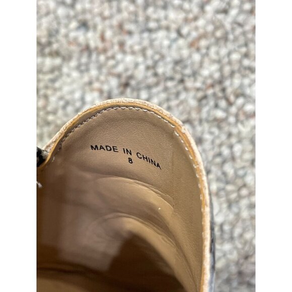 Banana Republic Faux Snakeskin Mule Shoe Slip-On Black White Gray Size 8 - Picture 7 of 8